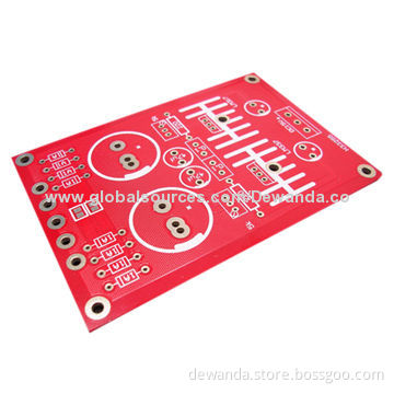 Double-sided PCBs with red solder mask and immersion gold surface treatment